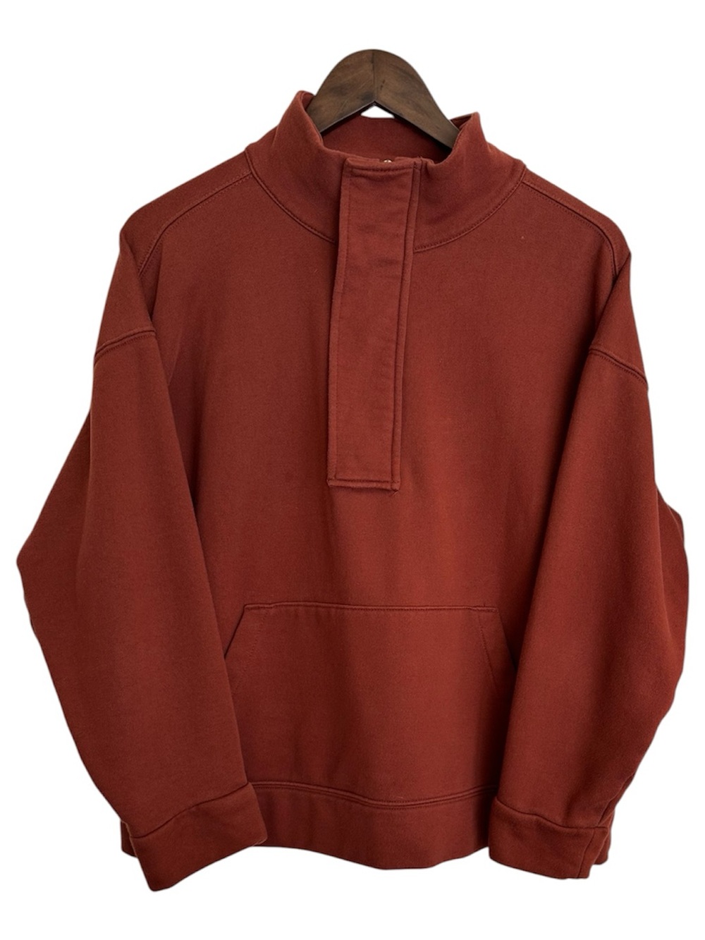 A New Day  quarter zip pullover sweatshirt rust orange Women XL